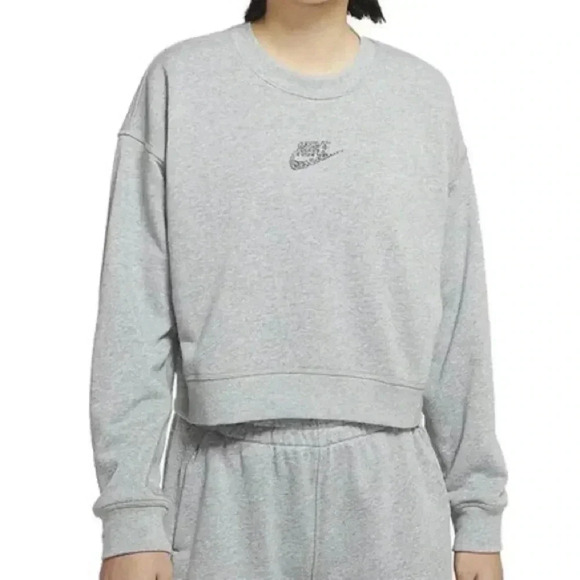 Nike Sportswear Crew FT M2Z DK GREY HEATHER - Picture 1 of 4
